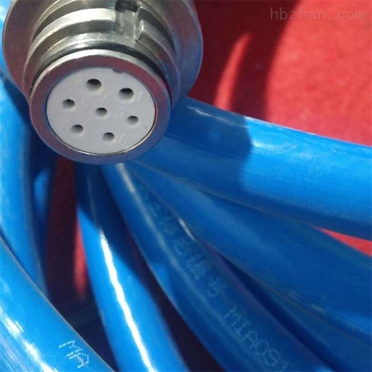 矿用七芯拉力通信电缆MHYBV带插头
